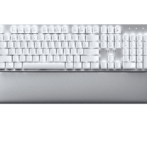 Razer Pro Type Ultra white Keyboard With Razer Yellow switches Used Without Box
