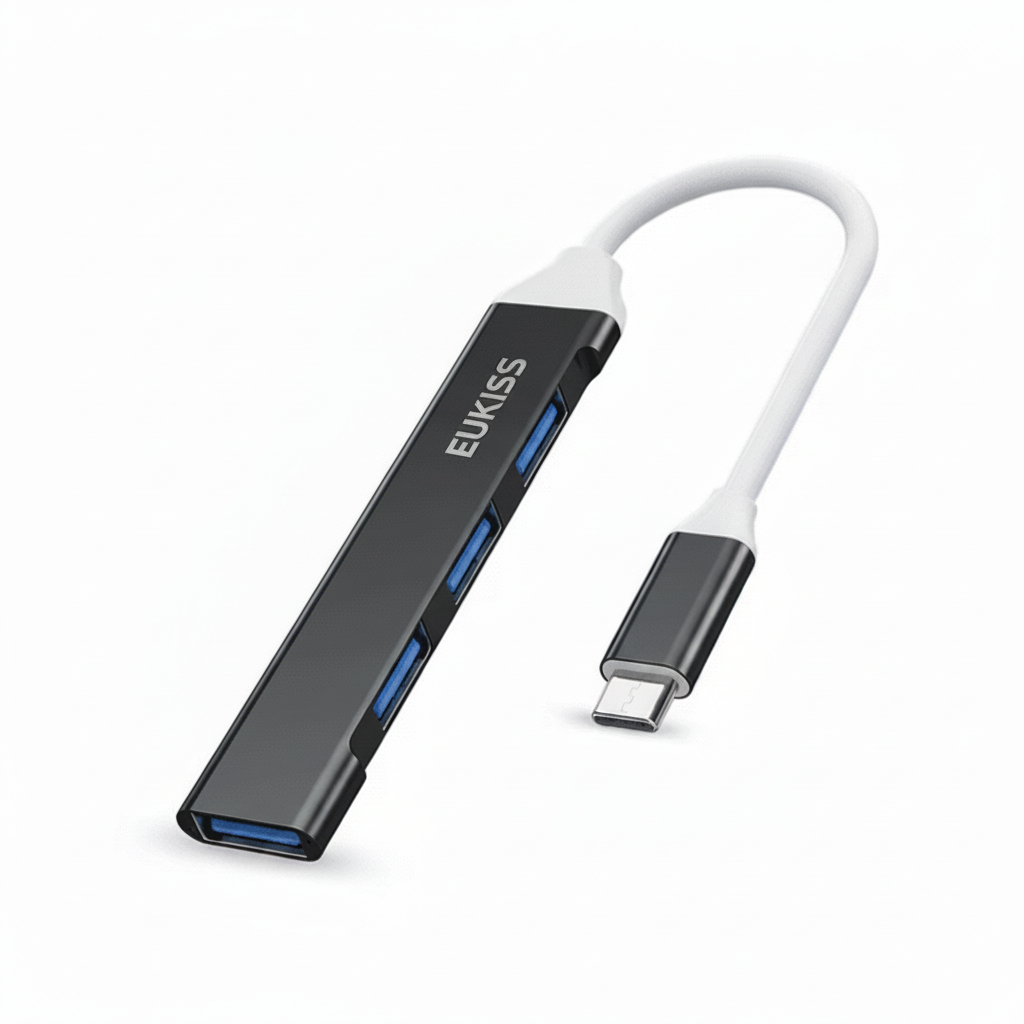 USB C HUB 3.0 Metal Type C 4 Port Multi Splitter Adapter For laptop Phone Tablet & Computer