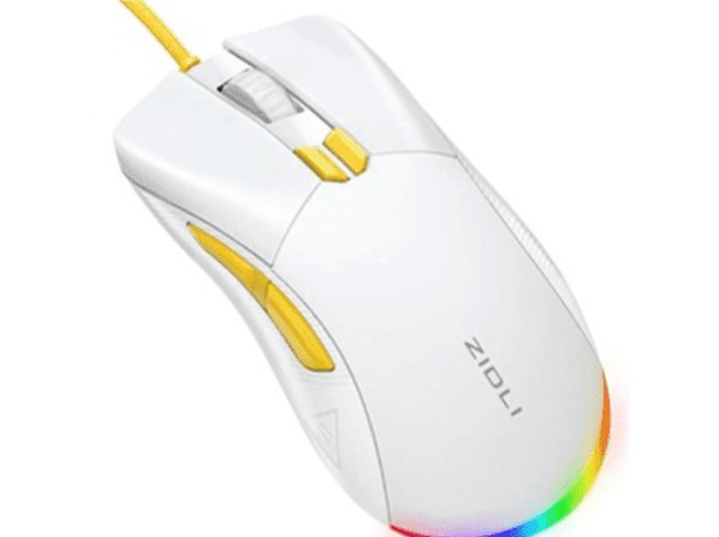 Zidli M85 RGB Gaming Mouse Optical Sensor 16,000 DPI 1000 Hz Polling Rate Paracord Cable ultra Lightweigh 68gram
