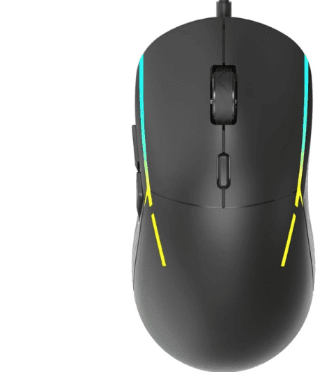 ZIDLI For M82 Gaming Mouse Ergonomic Grip 7 RGB colors Backlight 16000 DPI Weight 69g