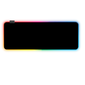 Xl Rgb Mousepad - Black Premium Quality Braided Wire