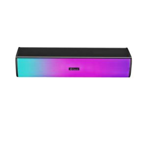 Kisonli I-630 RGB USB Soundbar Speaker – 2.0 Channel Desktop Speaker for PC Laptop with RGB Lights