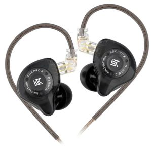 KZ EDX Pro X Super Dynamic Driver Hi-Fi In-Ear Earphones with Detachable Oxygen-Free Copper Cable and HD Microphone