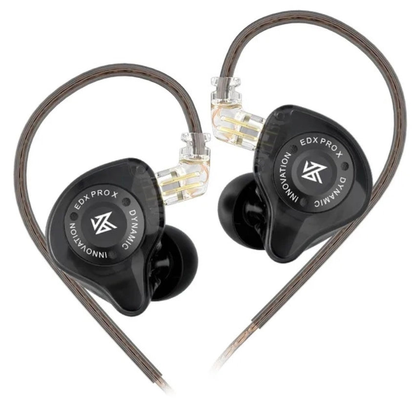 KZ EDX Pro X Super Dynamic Driver Hi-Fi In-Ear Earphones with Detachable Oxygen-Free Copper Cable and HD Microphone
