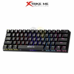 Xtrike Me GK-916 60% Mechanical Gaming Keyboard – Red Switches | Rainbow LED Backlit | Anti-Ghosting Compact Gaming Keyboard