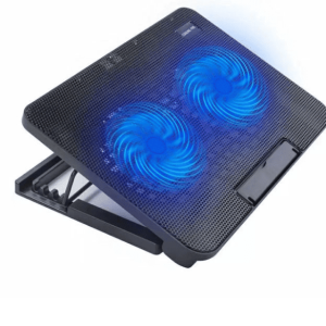 Speed X-N99 Doubble Fan Laptop Cooler With Ice Blue Lights .