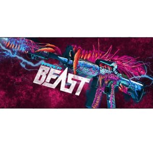 Beast Gun Purple Monster Gaming Mousepad – Extended Desk Mat 700x300mm