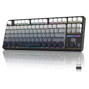 ATTACK SHARK X87 Tri-Mode Gasket Mechanical Keyboard – Wireless RGB Hot Swappable Gaming Keyboard