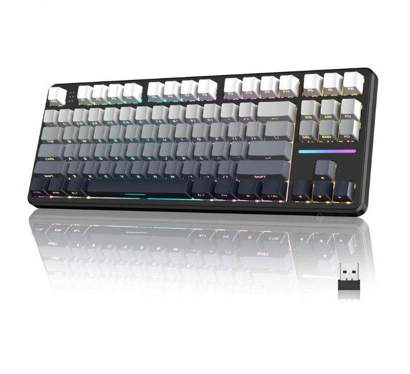 ATTACK SHARK X87 Tri-Mode Gasket Mechanical Keyboard – Wireless RGB Hot Swappable Gaming Keyboard