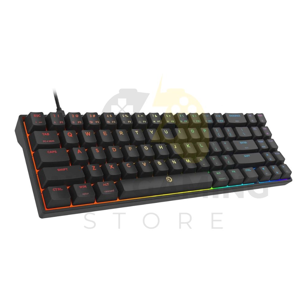 DREVO Calibur V2 TE Mechanical Gaming Keyboard | 71-Key Compact Layout, Cherry MX Brown Switches, Full RGB Backlit Detachable Cable | PC & Mac