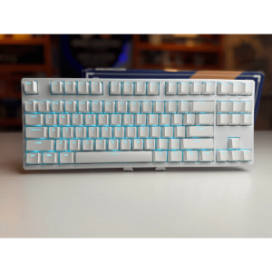 K-80 Wireless Mechanical TKL Gaming Keyboard with tri-mode Connection - Hot Swapable Brown Switches White Color