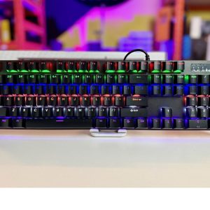 104K RGB Mechanical Gaming Keyboard Full Size Blue Switch Wired Gaming Keyboard