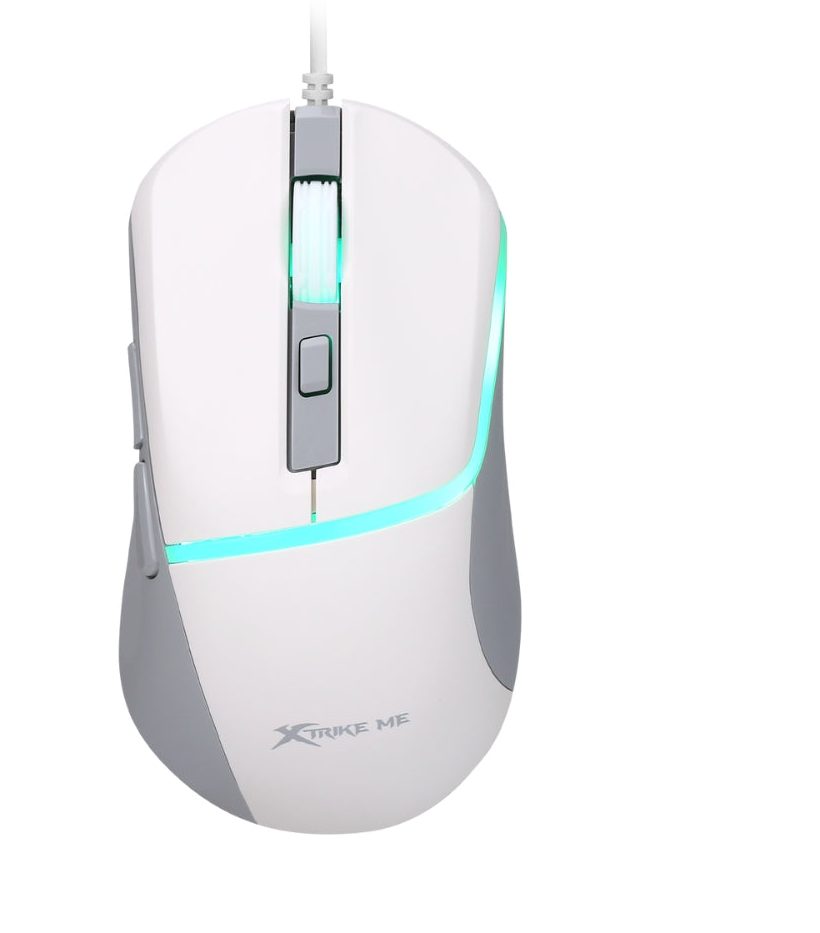 Xtrike Me GM-322 WH Wired RGB Gaming Mouse – 7200 DPI Ergonomic White Mouse