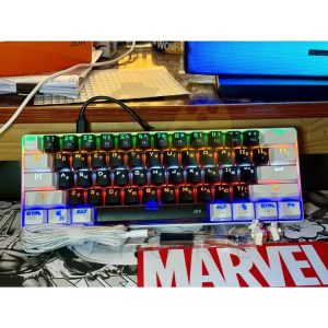 JDH 61-Key Mechanical Gaming Keyboard – Outemu Red Hot-Swappable Switches, RGB & 1000Hz Polling Rate