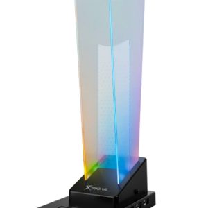 XTRIKE ME HT-09 Headset & Phone Stand with 4 USB Ports and LED Light – Universal Gaming Headphone Stand