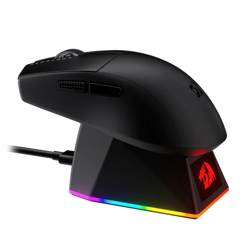 Redragon KING Ultra M999 Tri-Mode Wireless Gaming Mouse with 45000 DPI Sensor and RGB Charging Dock