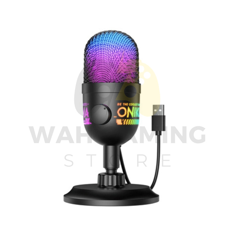 ONIKUMA M930 Studio RGB Microphone with 48KHz Capture & Smart Monitoring