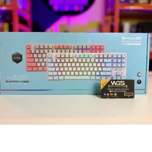 SKYLION H87 Wired Mechanical Keyboard 87 Keys RGB Backlit Tenkeyless TKL Gaming Keyboard USB