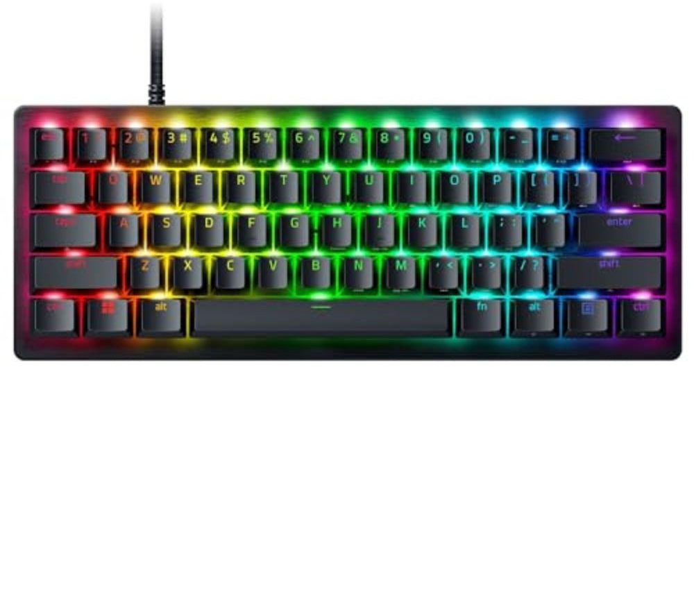 Razer Huntsman V3 Pro Mini 60% Analog Optical Gaming Keyboard – 8000Hz HyperPolling, Rapid Trigger Mode, Adjustable Actuation