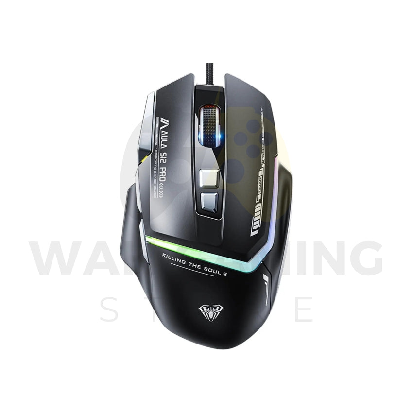 AULA Mountain S12 Pro Wired RGB Gaming Mouse – 12800 DPI