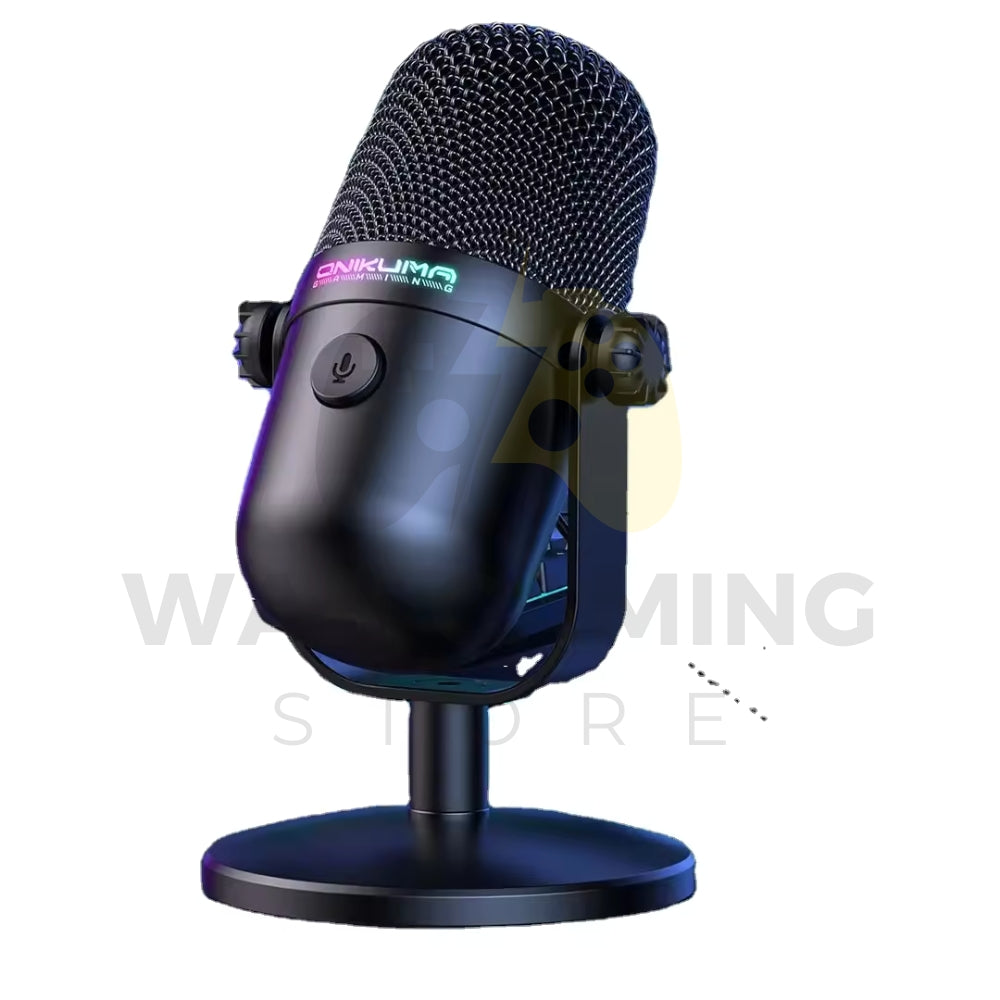 ONIKUMA M830 USB Condenser Gaming Microphone With Noise Reduction, USB Plug-and-Play, Mute Control and RGB Lighting.