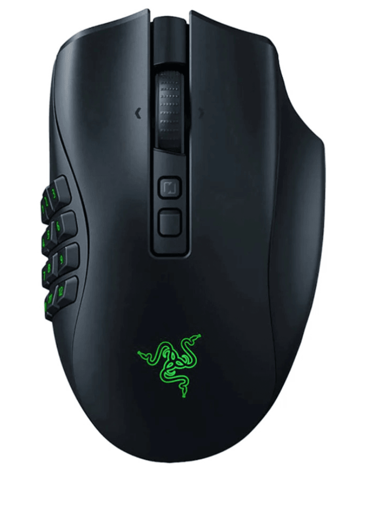 Razer Naga V2 Pro Wireless Gaming Mouse 19+1 Programmable Buttons HyperScroll Pro Wheel Focus Pro 30K Optical Sensor Optical Mouse Switches Gen 3 Used Best Condition