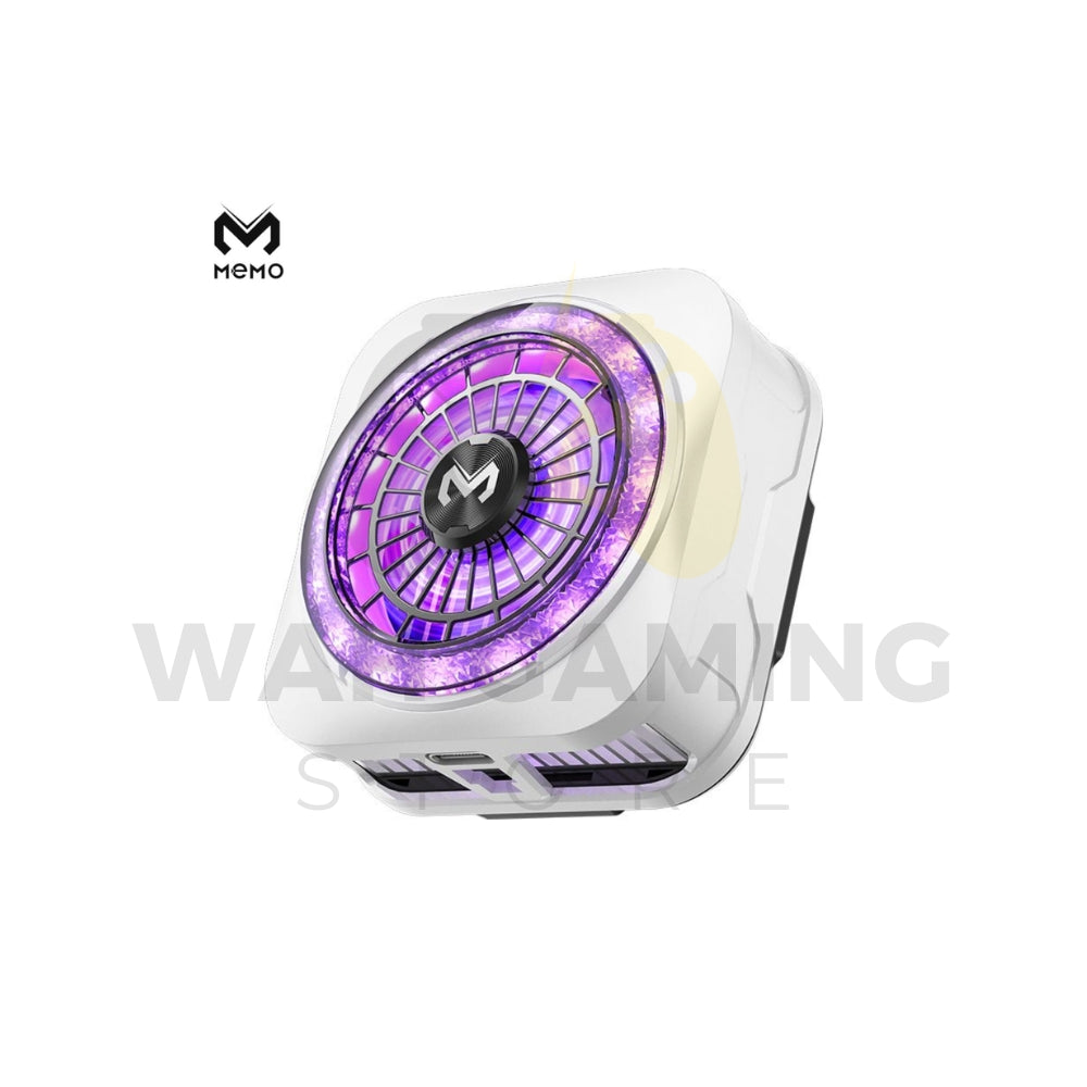 MEMO CX21 18W Magnetic Phone Cooler with TEC semiconductor cooling, magnetic and clip attachment, RGB lighting and USB Type-C power.