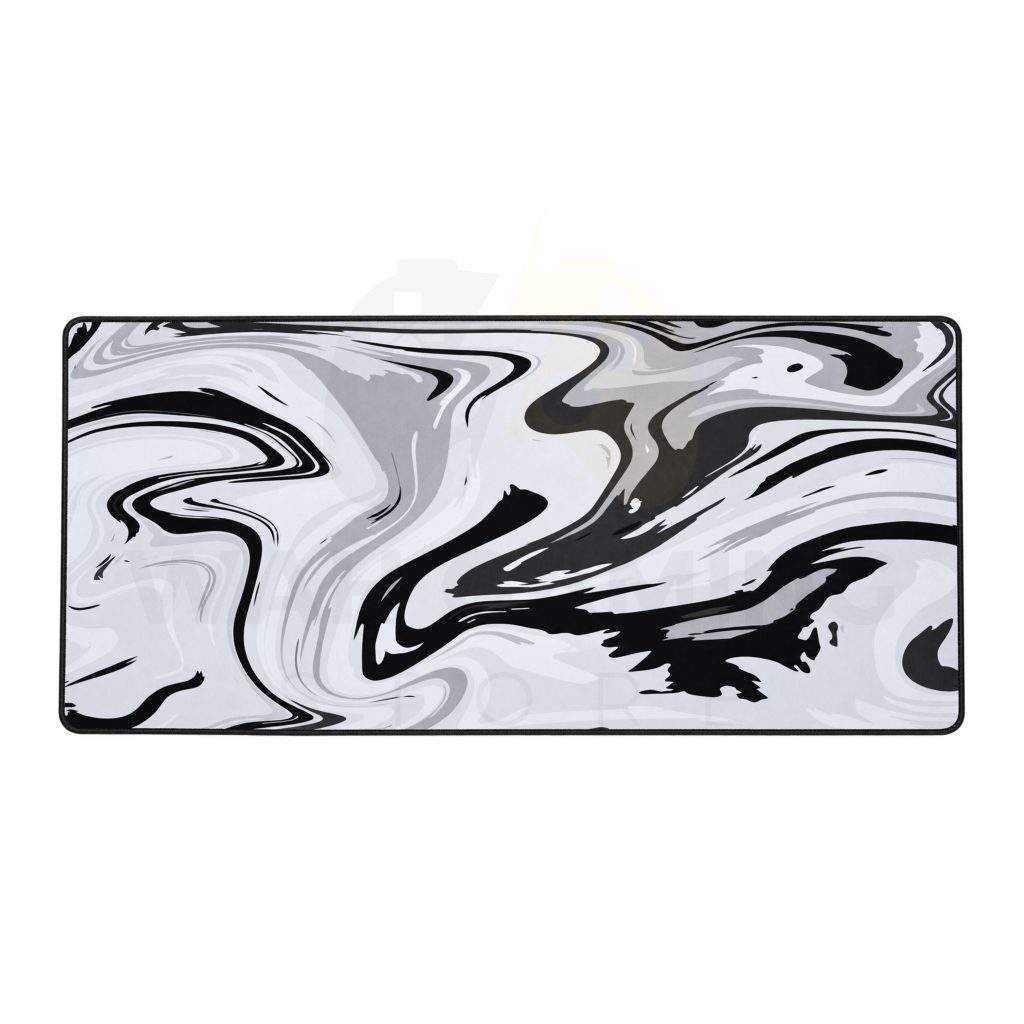 Marbel Swirl Mousepad White XXL 900×400mm – Speed Edition