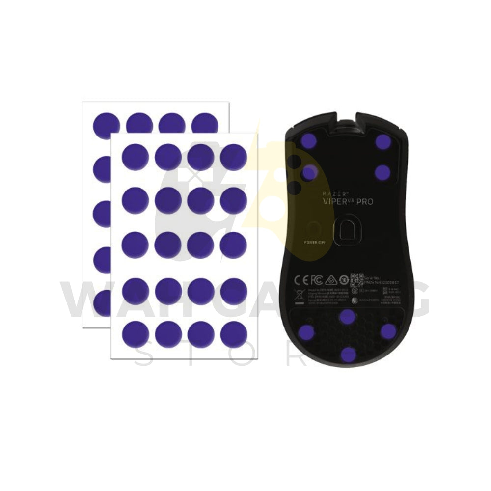 X-Raypad Obsidian Air Mouse Skates with 6.5mm hardened PTFE dots for less noise, better control and precise braking