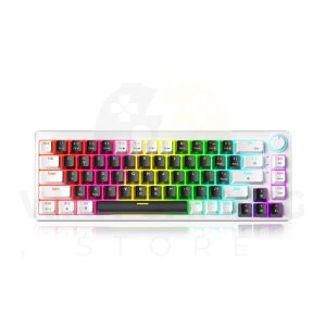 CyberLynx AG68 Wired Mechanical Gaming Keyboard – Hot-Swappable Silver Speed Switches