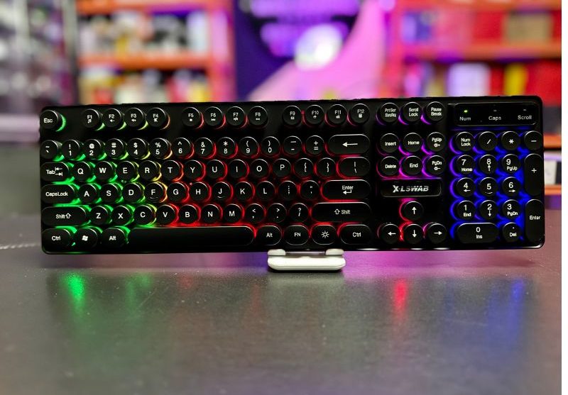 HS 30 Gaming RGB Membrane Keyboard with Backlight – Mechanical Feel USB Keyboard for PC & Laptop