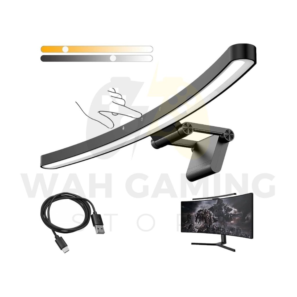 TB-301SF Curved Monitor Light Bar – 3 Color Temperatures, Touch Control & Stepless Dimming