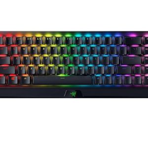 Razer BlackWidow V4 Mini HyperSpeed 65% Wireless Mechanical Gaming Keyboard – Hot Swappable, 3 Mode Connectivity, RGB, 200H Battery