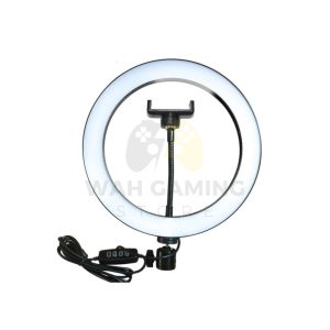 26cm LED Ring Light with Tripod Stand & Mobile Holder – USB Powered Ring Light
