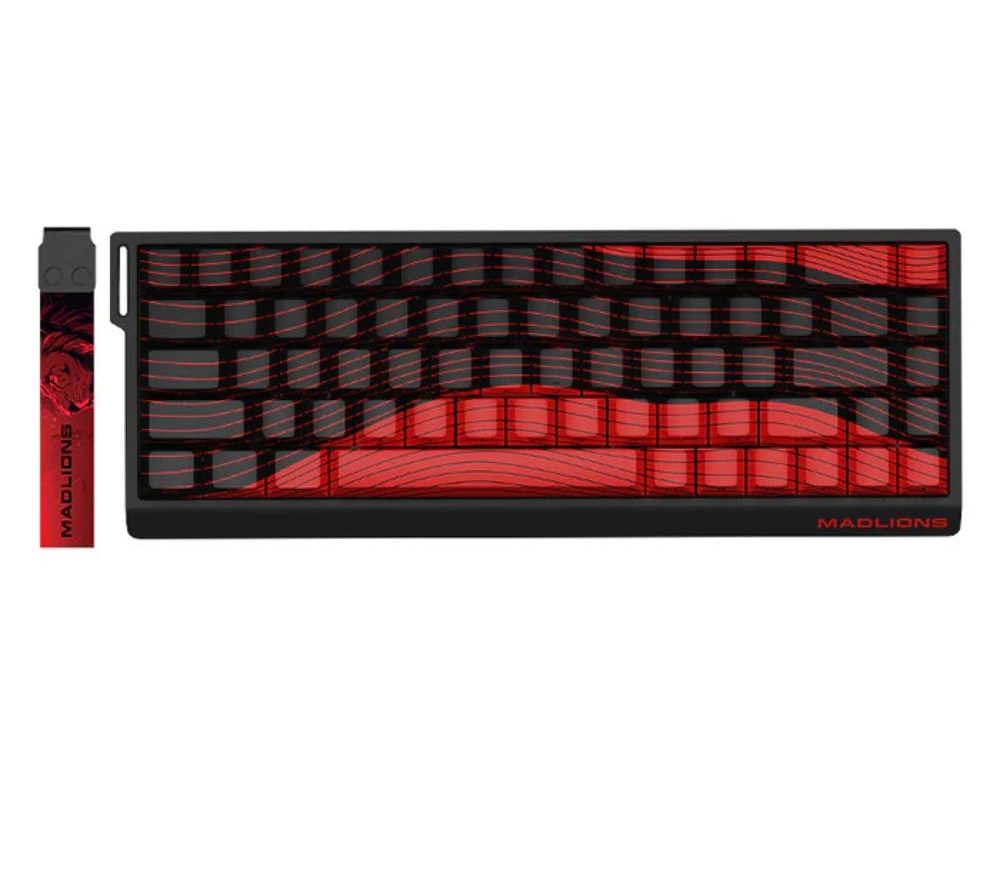 Madlions 68R Red Theme Magnetic Switch Gaming Keyboard – 68% Layout, 8000Hz Polling Rate