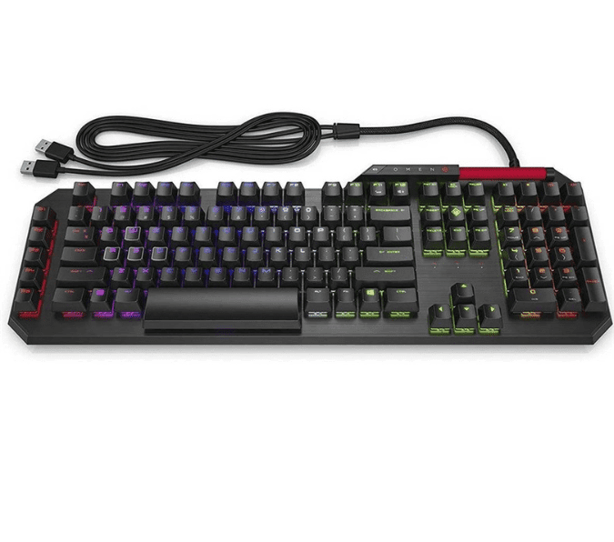 HP OMEN Sequencer Optical Mechanical Gaming Keyboard RGB with Macro Keys and Aluminum Frame