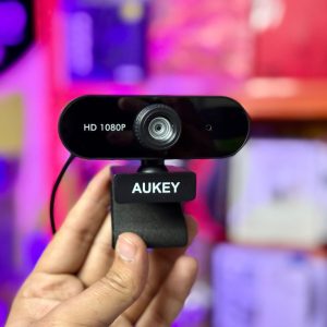 Aukey 1080P Full HD Webcam with Microphone – PC-W3 for Streaming, Online Classes & Video Calls
