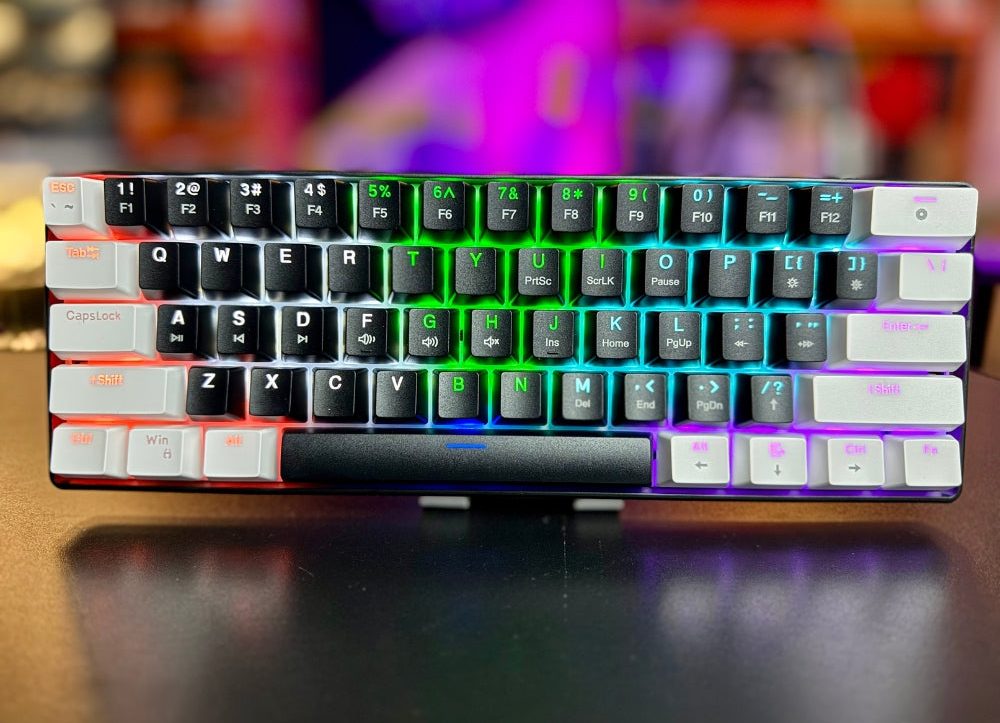 MEGA KEY 60% Mechanical Gaming Keyboard – RGB Compact Keyboard with Type-C Cable