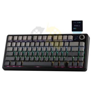 AULA F75 MAX 75% Hot-Swappable Gasket Mechanical Keyboard with TFT Screen | Tri-Mode - LEOBOG Reaper Switch & 4000mAh Rechargeable Battery
