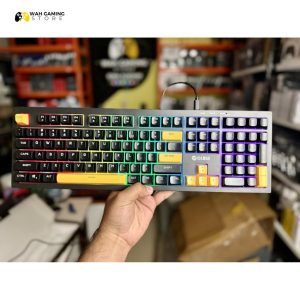 OIJIGE K108 RGB Rubber Dome Membrane Wired Gaming Keyboard | 1000Hz Polling Rate Type-C Detachable Cable