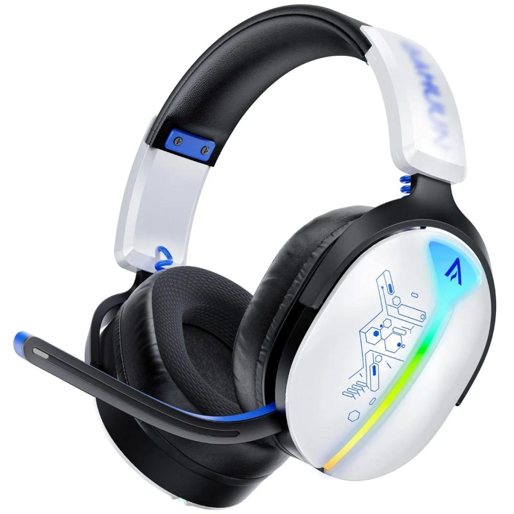 BUWNIA G6000 Wireless Gaming Headset – 7.1 Surround, Bluetooth 5.3, Type-C