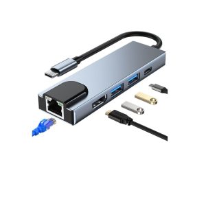 Type-C to 5-in-1 USB Hub Adapter