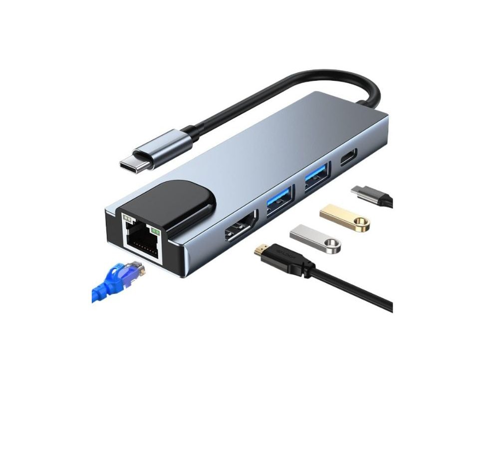 Type-C to 5-in-1 USB Hub Adapter – Price in Pakistan