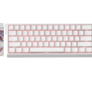 Madlions 60HE Side Printed Key Caps White Color Magnetic Switch Gaming Keyboard – 60% Compact, 8000Hz Polling Rate