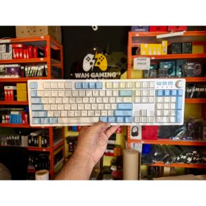 Cyberlynx AG104 Mechanical RGB Gaming Keyboard – Hot-Swappable Red Switch, 1000Hz Polling Rate & Volume Knob