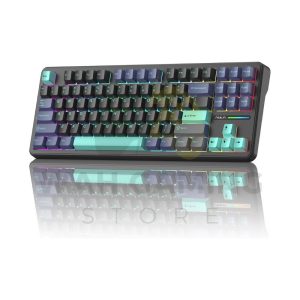 AULA F87 Mechanical Gaming Keyboard | 87-Key TKL, Tri-Mode, Hot-Swappable, RGB & Gasket Mount