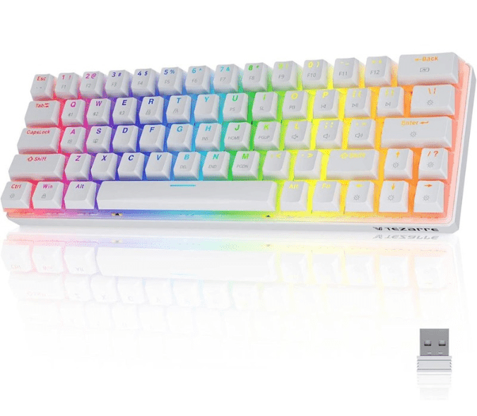 Tezzare TK63 Pro Mechanical Gaming Keyboard | Black&White | Best Price in Pakistan