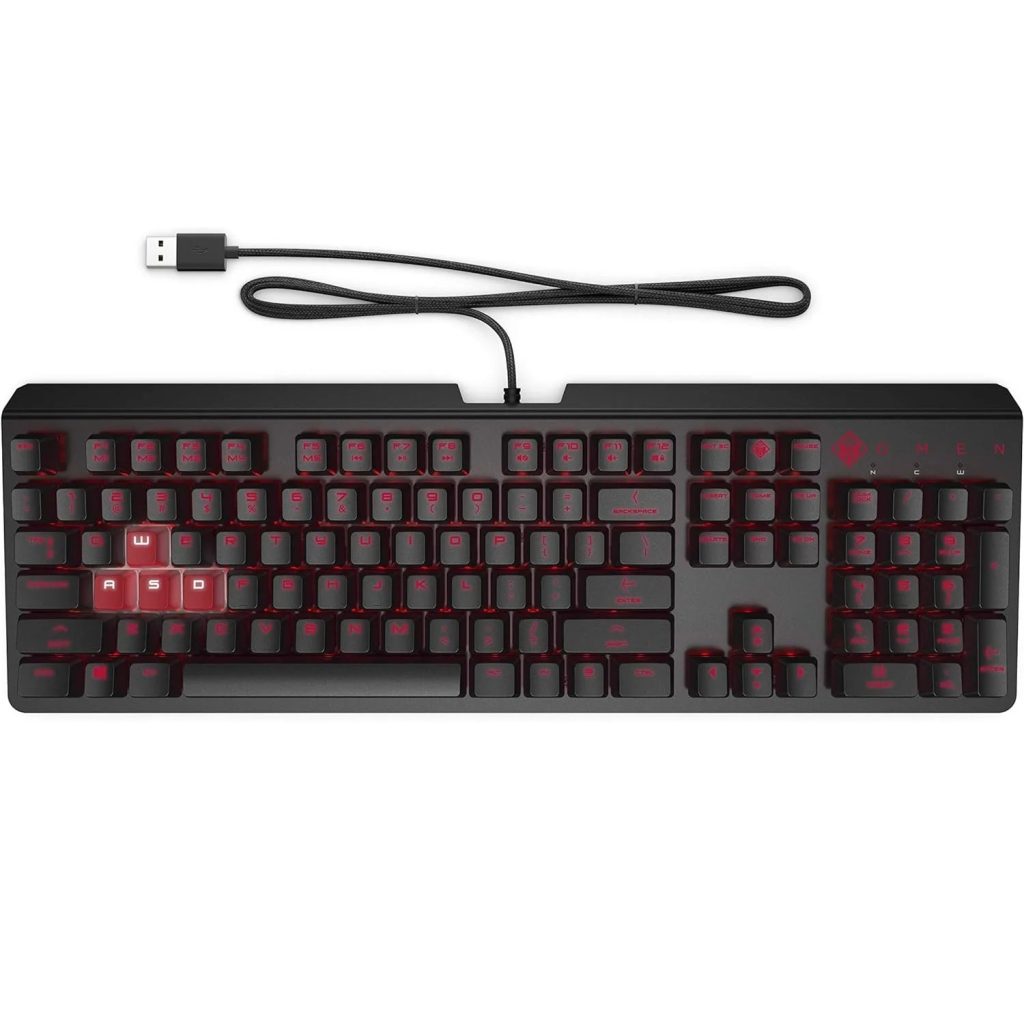 HP OMEN Encoder Mechanical Gaming Keyboard Cherry MX Brown Switches RGB Backlit – Fast Response Gaming Keyboard