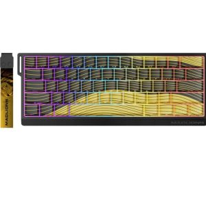 Madlions 60HE Yellow Theme Magnetic Switch Gaming Keyboard – 60% Compact, 8000Hz Polling Rate
