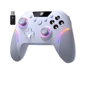 EasySMX X20 RGB Wireless Gaming Controller – (Trigger Lock & Hall Effect Sensors) - White